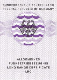 Allgemeines Funkbetriebszeugnis
Long Range Certificate (LRC)