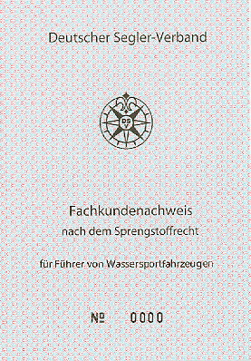 Fachkundenachweises für Seenotsignalmittel nach dem Sprengstoffrecht (FKN)